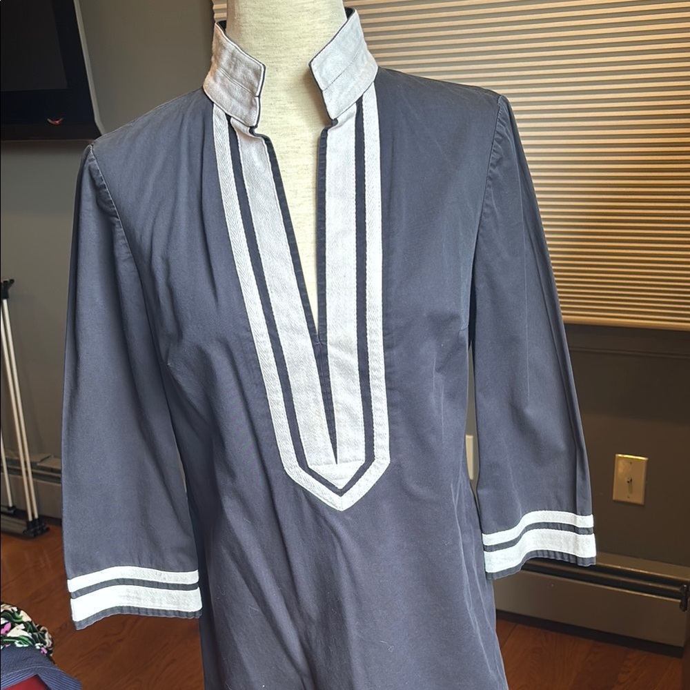 Navy and white Tory Burch dress